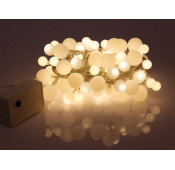 Festive garland - 6 m - 90 balls - warm white