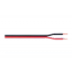 Rouleau Cable HP 2 x 0.75 Rouge -Noir 10m