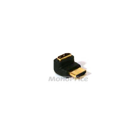 Adaptateur HDMI male/HDMI femelle 270° plaqué or