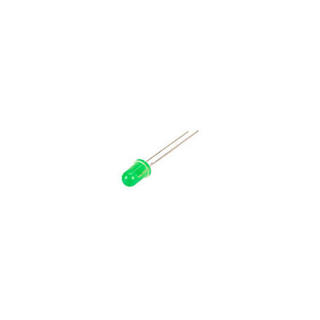 STANDARD LED 5mm - DIFFUSING GREEN