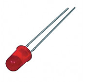 Low-cost led 5mm rood diffuus