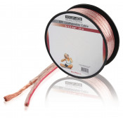 Cable Haut-Parleur 2x2.5mm2 - Bobine de 15m - Transparent