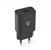 USB-A wall charger 12W 2.4A Black