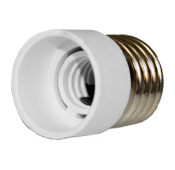 Lampholder Adapter - Male E27/ Female E14 - White