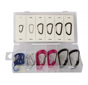 Carabiner Set - Aluminium - 12 pcs