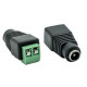 Fiche CC 5.5 x 2.1mm Femelle vers connexion a vis