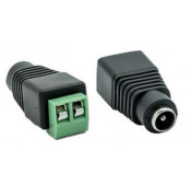 Fiche CC 5.5 x 2.1mm Femelle vers connexion a vis