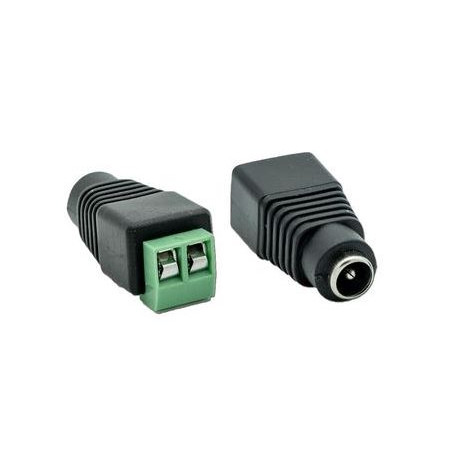 Fiche CC 5.5 x 2.1mm Femelle vers connexion a vis