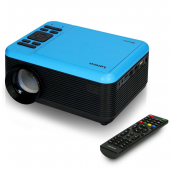 LENCO - Projecteur LCD avec lecteur DVD et Bluetooth® Bleu