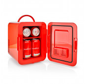 4L portable mini refrigerator - 12VDC /100-240 Red