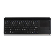 Ewent Wirel. Smart TV keyboard with touchpad Azerty Black