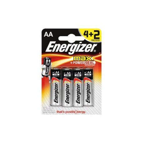 Energizer - Alkaline batteries MAX AA 4+2 Promo