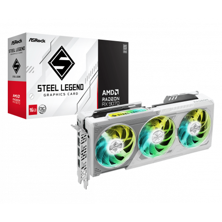 ASRock RX9070 Steel Legend 16GB DDR6 VideoKaart