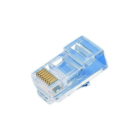 Modulaire plug RJ45 (8/8) verguld