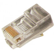 RJ45 8/8 male telefoonpluggen - Crimp - 10 stuks