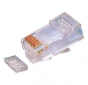 RJ45 Cat.6 UTP mannelijke stekker + geleider - 25 stuks