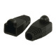 Capuchon- Embout de protection rj45 - Noir - 10 pièces